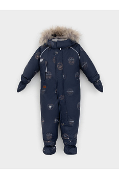 ВК 60116_н_18 Ал_глубокий синий, горы и путешествия Комбинезон