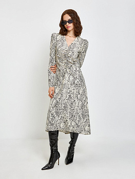 10200201048 Платье жен. Platija бежевый с черным