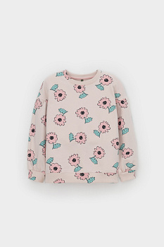 КР 302710-1_бежевый, нежный цветок к549 Джемпер