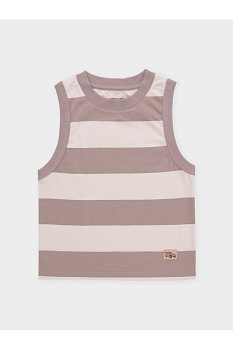 КР 302956-1_бежевый, капучино, полоска к676 Майка