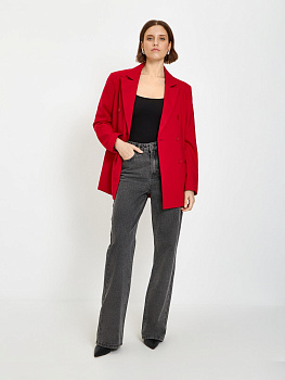 10200440096 Брюки джинсовые жен. Burato темно-серый