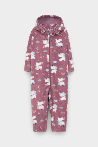 ФЛ 60000_н_45 ГР_темная орхидея, единороги Комбинезон