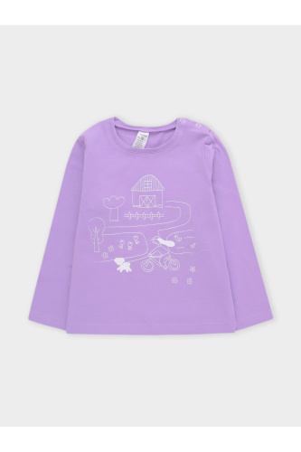 КП 302831_лиловый 3815 Лонгслив