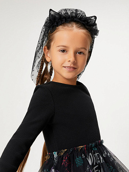 20206310222 Ободок для волос детский Nona черный