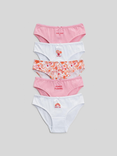 20224120089 Трусы детские для девочек в наборе из 5 шт. Arapey цвет в ассортименте
