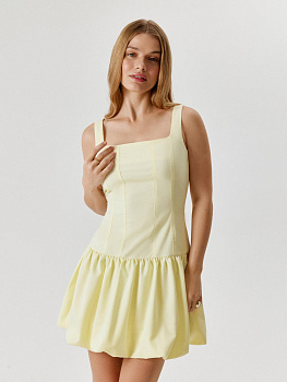 10200240007 Сарафан жен Prin светло-желтый