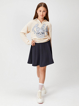 20210200689 Юбка детская для девочек Harvard_sk темно-синий