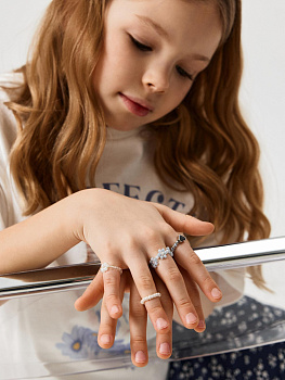 20206240044 Набор из 4 колец дет. Buono разноцветный