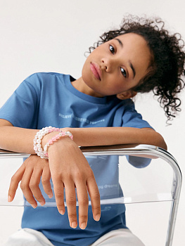 20206200184 Набор из 3 браслетов дет. Rayna светло-розовый