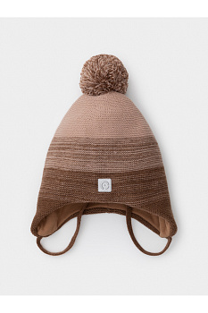 КВ 20405_ш_темно-бежевый, бархатный беж Шапка