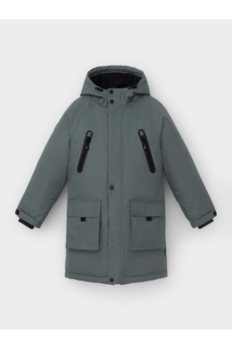 ВК 36112_2 ГР_темно-зеленый Пальто