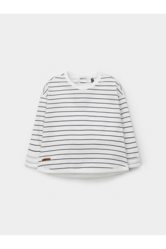 КР 302774_молочный, серый, полоска к708 Лонгслив