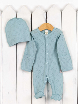 КН147/9-Р(М) Комплект для новорожденных (пыльная мята)