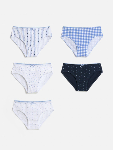 20234120023 Трусы детские для девочек в наборе из 5 шт. Paimona цвет в ассортименте