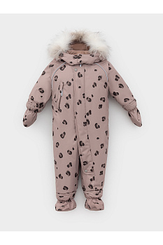ВК 60116_н_14 Ал_кофе с молоком, леопард Комбинезон