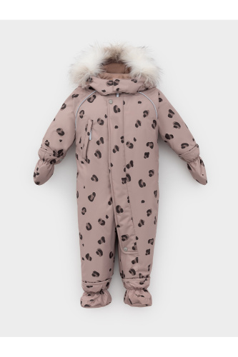 ВК 60116_н_14 Ал_кофе с молоком, леопард Комбинезон
