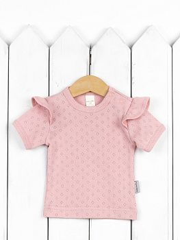 Ф112/2-Р(М) Футболка с крылышками (ажурная рибана/розовый)