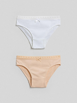 20234120041 Трусы детские для девочек в наборе из 2шт Azu  разноцветный