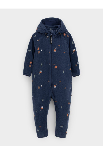 ФЛ 60009_н_4 ГР_темно-синий, зимние домики Комбинезон