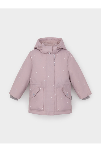 ВК 38120_н_5 ГР_розовый лед, фоновые сердечки Куртка