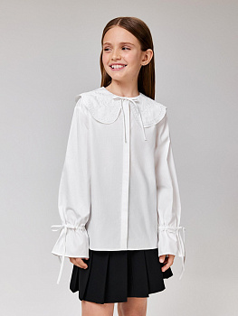 20240260231 Блузка детская для девочек Milava белый