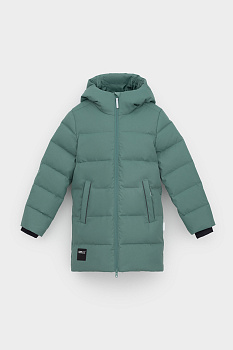 ВК 34070_5 УЗГ ( 98-122)_зеленый Пальто