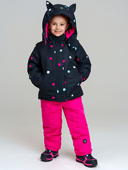32422120 Комплект зимний для девочки: куртка, полукомбинезон
