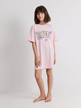 20214270020 Ночная сорочка детская для девочек Ananas розовый
