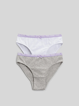 20214120139 Трусы детские для девочек в наборе из 2шт Limon цвет в ассортименте