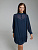 10200200852 Платье жен. Solidno темно-синий