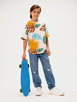 20130440011 Брюки джинсовые детские для мальчиков Spearow голубой