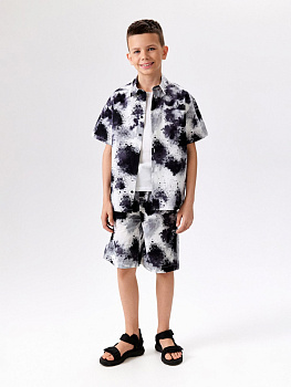 20110420123 Шорты детские для мальчиков Kasas sho черно-белый