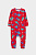 К 6487_насыщенно-красный, динозавры Комбинезон