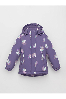 ВК 38095_н_6 Ал_фиолетовый туман, маленькие единороги Куртка