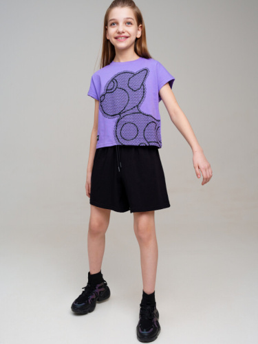12521752 Комплект для девочки: футболка, шорты