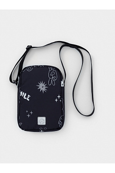 АКС 2012_8 ГР_черный, забавные смайлики Сумка