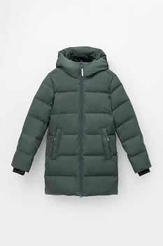 ВК 34071_2 УЗГ_серо-зеленый Пальто