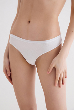31204121757 Трусы стринг женские в наборе из 3 шт. Tricky белый