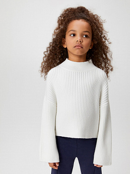20220320102 Свитер детский для девочек Filipa молочный