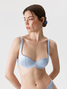 31204111214 Бюстгальтер Balconette жен. Lora светло-голубой