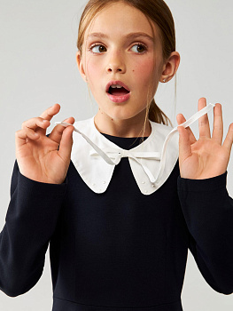 20206350005 Декоративный воротник для девочек Manon белый