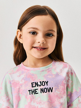 20230510039 Футболка детская для девочек Dina разноцветный