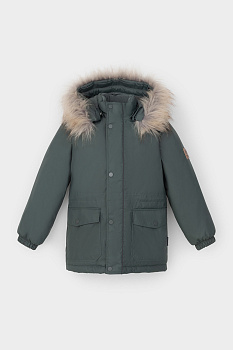 ВК 36096_8 УЗГ (104-122)_серо-зеленый Пальто