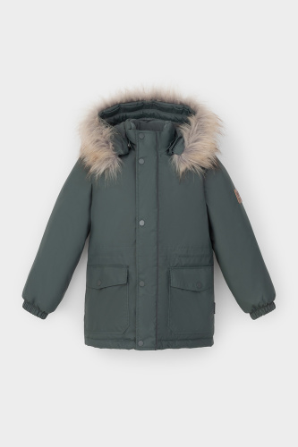 ВК 36096_8 УЗГ (104-122)_серо-зеленый Пальто