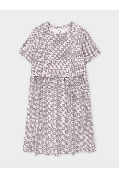 КП 5947_сахар, 3Д квадраты Платье