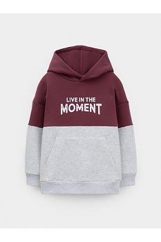 КР 302214_коричневый, св.серый меланж к632 Джемпер