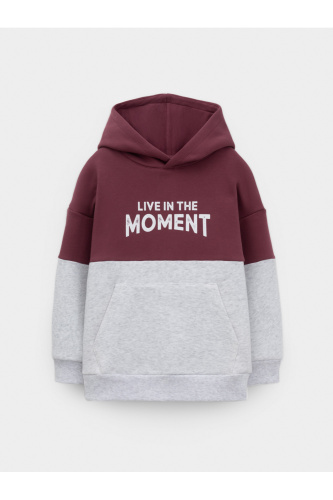 КР 302214_коричневый, св.серый меланж к632 Джемпер