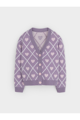 КВ 30158_ш_светло-сиреневый Кардиган