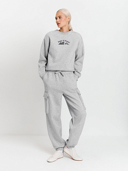 10200160708 Брюки жен. Maura_pants серый меланж