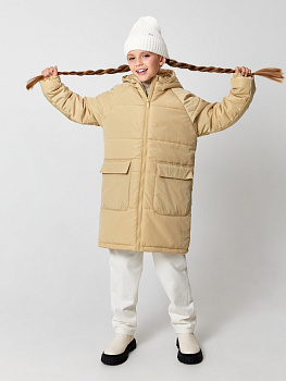 20210130294 Куртка детская для девочек Yueh бежевый